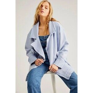 Free People We The Free Loui Cardi Jacket Top Oversized Ribbed Solid XS 264990